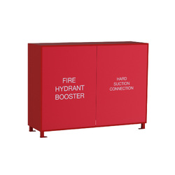 Cabinet for 100/150 Hydrant Booster & Storz Suction Riser (Painted) 2.0mx0.6m Deep