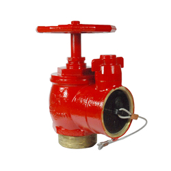 Red Emperor® Fire Valve 65 BIC withTop B/Fly Cap [WA] Painted - BSP Inlet with Nylon Plug