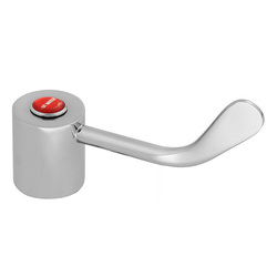 CliniLever Chrome Plated Brass Hospital Handle & Button 200 (Hot, Cold or Warm)