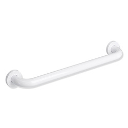 HEWI Towel Holder, A=457mm, with Rose Fixing - Signal White