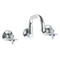 Vandal Resistant CP-BS J/V Wall Sink Set with 150 Swivel Spout & Aerator