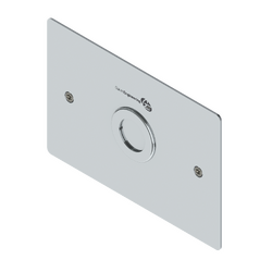 SS Vandal Resistant S/F Plate Assembly for Pneumatic Inwall Cistern with CP-BS Flush Button