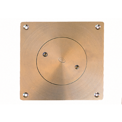 Brass Inspection Cover Square 150 x 100 PVC/HDPE (Coles/Bi-Lo) 
