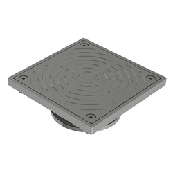 HeelGrate® Slip-Safe® SS316 Bolted Cleanout Square 150x100 PVC / HDPE Slip-In