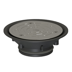 Slip-Safe® SS Bolted Cleanout Round Vinyl 150x100 with ABS Body PVC/HDPE/CU Slip-In