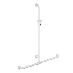 HEWI Shower/Tube Rail, A1=1100, W1=962, Nozzle H, BM211.4 - Signal White