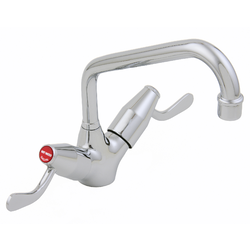 Ezy-Wash® CP-BS Lever Action Twin Mixer Sink Set C/D with 200 Upswept Spout & 80 Lever