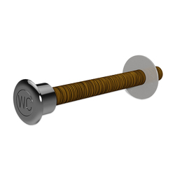 Wallgate Secure WC Push Button for Pneumatic Cistern Cist19 PNEU-2; 25-190mm Wall-Single Push