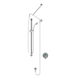 GalvinAssist® Hand Shower Kit with 900 x 32 Stainless Steel Hygienic Grab Rail, ClevaCare® Shower & CliniLever® Single Lever Mixer