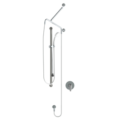 GalvinAssist® Hand Shower Kit with 1000 x 32 SS Grab Rail, Pull Rod, ClevaCare® Shower & CliniLever® Single Lever Mixer