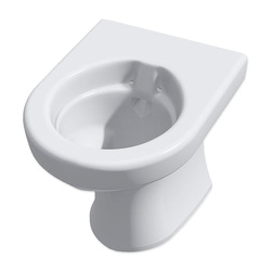 Wallgate Anti-Ligature, Anti-Vandal Solid Surface Seatless Back to Wall WC Pan P Trap 425 x 511