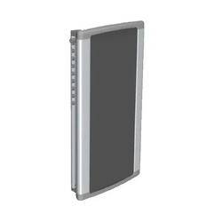 Pressalit Plus Vertical Wall Track for Support Arm, 210mm, LH - Anthracite Grey