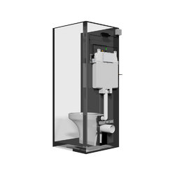 Wallgate WC Electronic Cistern Pack for 1 WC including Cistern, Piezo Activated - Single Button Dual Flush