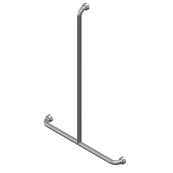 GalvinAssist® SS Shower Recess Inverted T 700 x 1100mm Grab Rail (LH/RH/Centre)