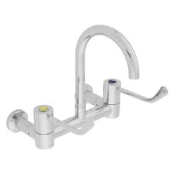 CliniLever® CP-BS Lead Safe™ Hospital Wall Mixing Set Type 51 Fixed/Swivel 150