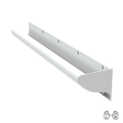 GalvinCare® Mental Health Anti-Ligature Grab Rail 700mm Powder Coated - Vert or Horiz (LH/RH)