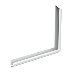 GalvinCare® Mental Health Anti-Ligature 90° Grab Rail 700 x 950mm Powder Coated - Vert or Horiz (LH/RH)