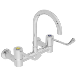 CliniLever® CP-BS Hospital Wall Mixing Set Type 51 Swivel 150 C/D