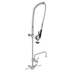 Ezy-Wash® CP-BS Hob Mtd Twin Mixer Pre-Rinse Unit Type 100 Flex Tail - Pot Filler