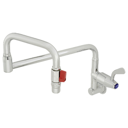 Ezy-Wash Chrome Plated Brass Wall Mtd Pot & Kettle Filler Unit Type 70W w/ Folding Outlet & Stop