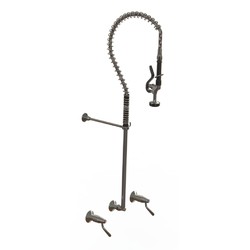 Ezy-Wash® Chrome Plated Brass Wall Mtd Conc Mixing Pre-Rinse Unit Type 82 Wall Tap - Std