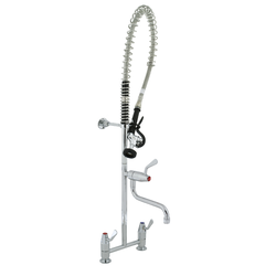 Ezy-Wash Chrome Plated Brass Hob Mtd Exp Mixing Pre-Rinse Unit Type 83 MI Inlet - Pot Filler