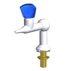 ProLab® Epoxy Coated Brass 1-Way Valve Bench Mtd, Straight Outlet "Choose Media"