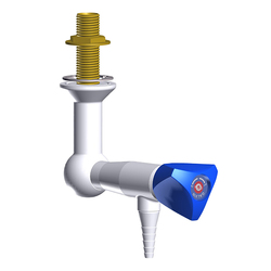 ProLab® Epoxy Coated Brass 1-Way Valve Suspended Mtd, 90° Outlet "Choose Media"
