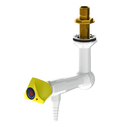 ProLab® Epoxy Coated Brass 1-Way Valve Suspended Mtd, 90° Outlet - Push Turn "Choose Media"