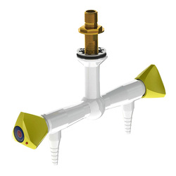 ProLab® Epoxy Coated Brass 2-Way Valve 180° Suspended Mtd, 90° Outlet - Push Turn "Choose Media"