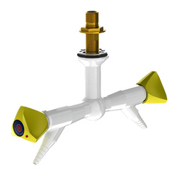 ProLab® Epoxy Coated Brass 2-Way Valve 180° Suspended Mtd, 45° Outlet - Push Turn "Choose Media"