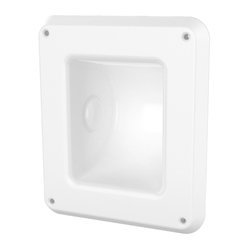 Wallgate Anti-Ligature, A/V Recessed Toilet Roll Holder Solid Surface White
