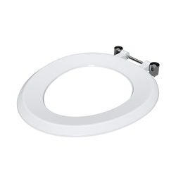 Wallgate Hinged Toilet Seat Heavy Duty No Lid & Secure Fixings - White