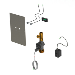 Flowmatic® Concealed Inwall Dual Flush Pan Assembly for Mains Power with Controller