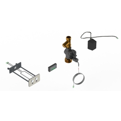 GalvinCare® Ligature Resistant Electronic Ducted Dual Flush Pan Assembly with Controller