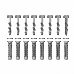 Pressalit Mounting Kit for Brick Wall (8pcs)