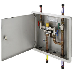 CliniMix® TMV SS Cabinet Ass with Universal Door 20 Cold Bypass, 2 Top In & 2 Bottom Out