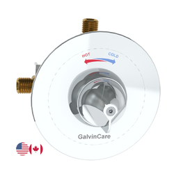 CliniMix® CP-BS Inwall Thermostatic Progressive Shower Mixer with GalvinCare® Handle Hot & Cold (USA)